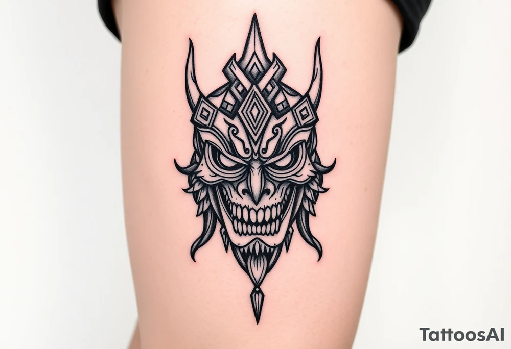 The yellow kings pallid mask tattoo idea