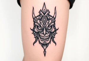 The yellow kings pallid mask tattoo idea