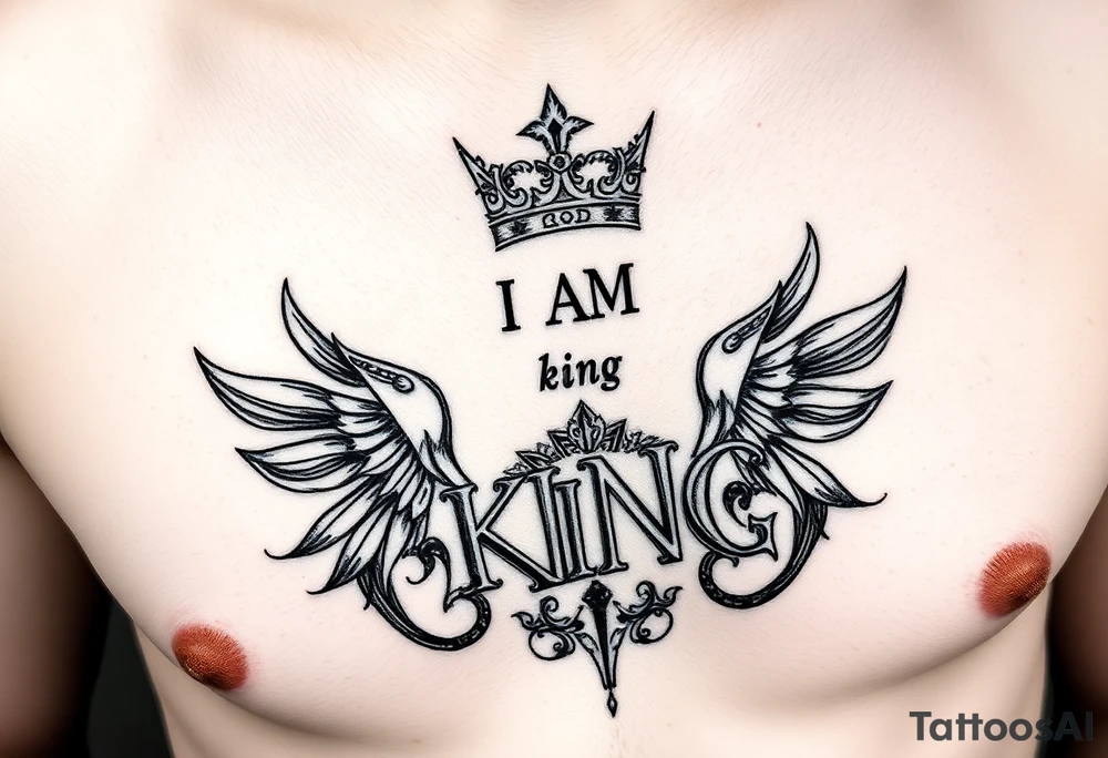 I am the king tattoo idea