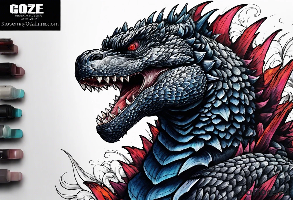 millennium godzilla tattoo idea