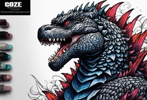 millennium godzilla tattoo idea