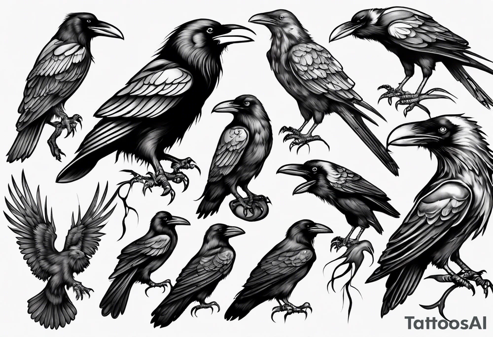 Ravens tattoo idea