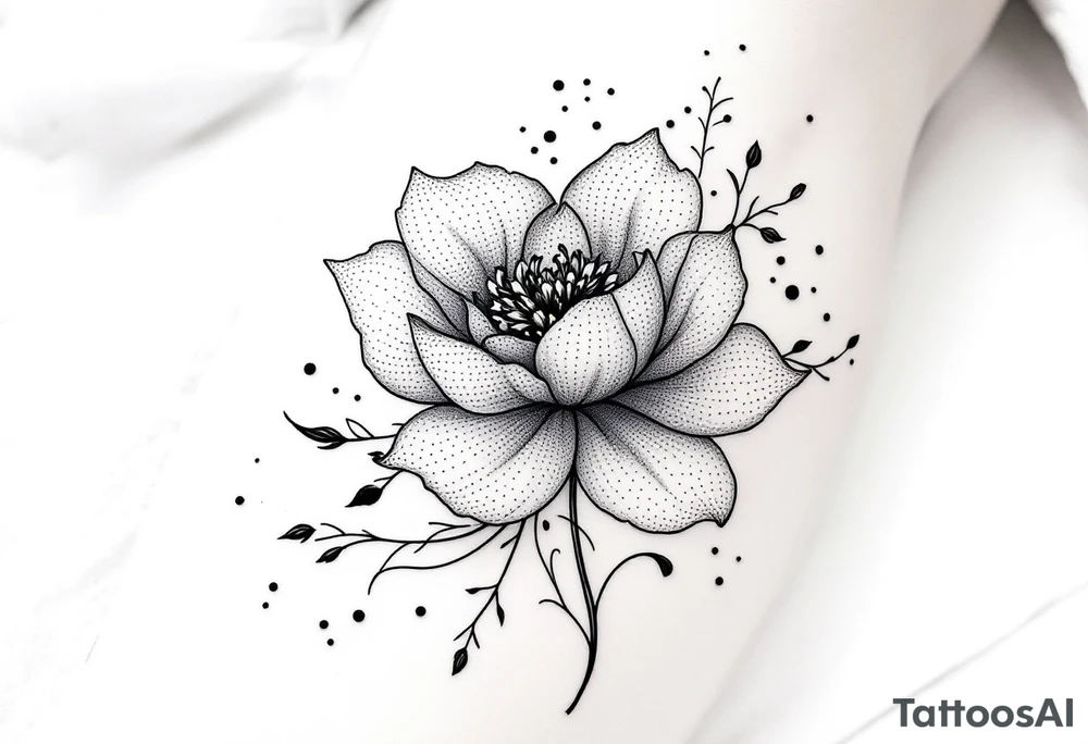 flowers tattoo idea