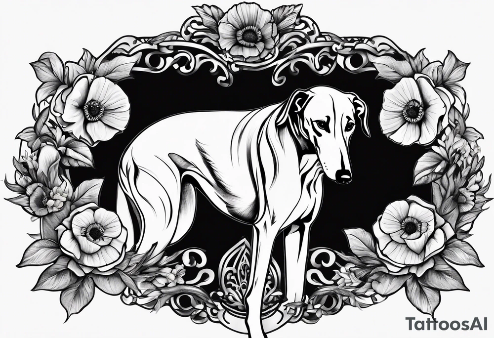 Greyhound tattoo idea