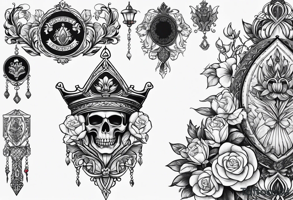 Dutch lineage/heritage tattoo. Simple, gothic feeling tattoo idea