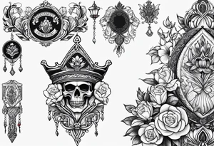 Dutch lineage/heritage tattoo. Simple, gothic feeling tattoo idea