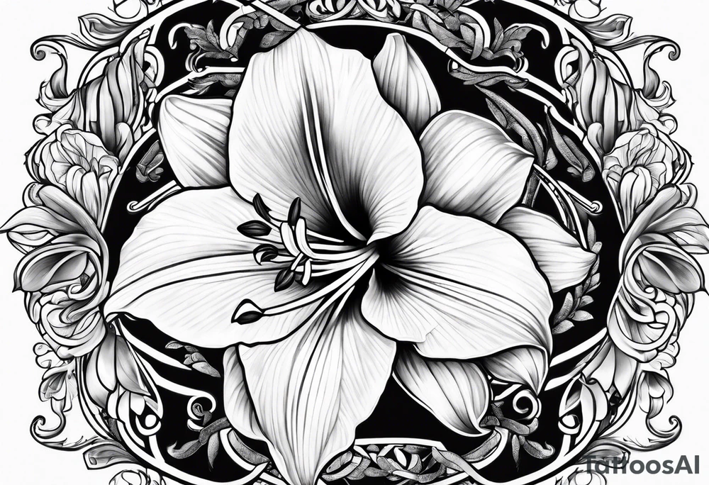 amaryllis tattoo idea
