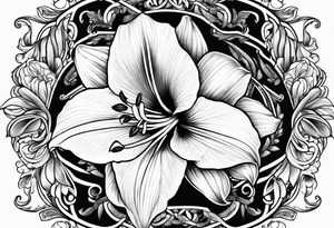 amaryllis tattoo idea