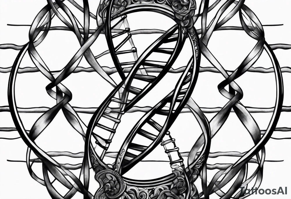 Dna strand tattoo idea