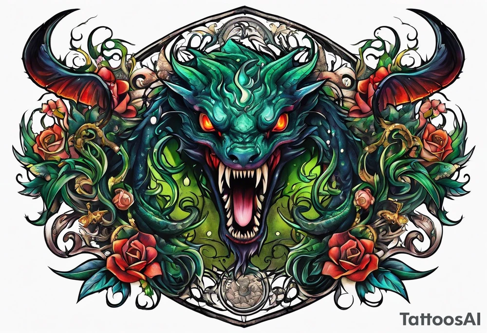 Eldritch beasts tattoo idea