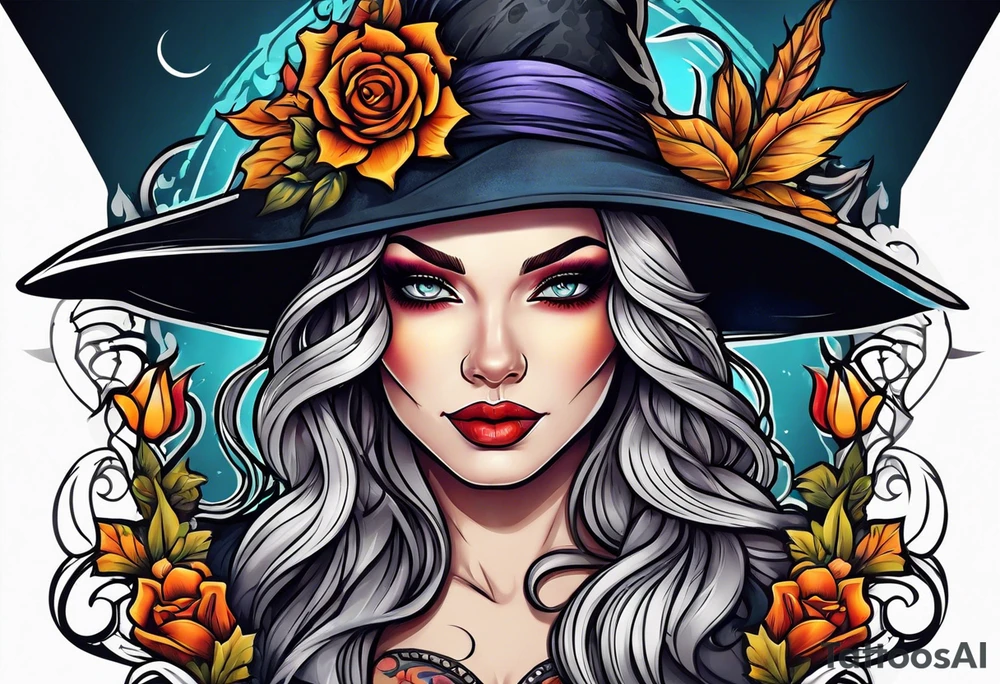Witch tattoo idea