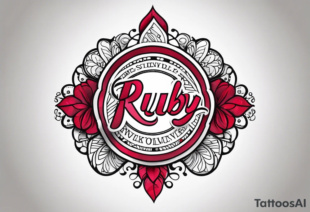 Ruby 🐾 tattoo idea