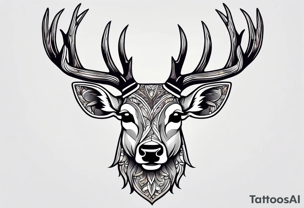 Mule deer tattoo idea