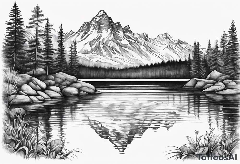 lake tattoo idea