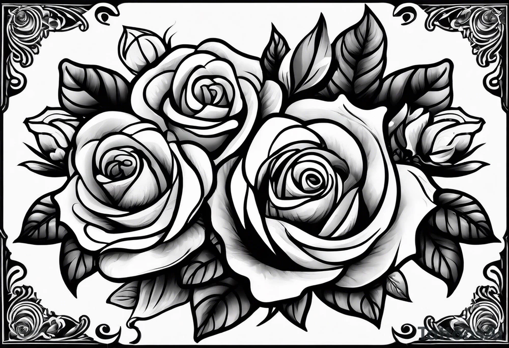 Roses garden tattoo idea