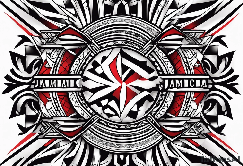 Jamaica red stripe tattoo idea