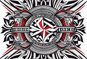 Jamaica red stripe tattoo idea