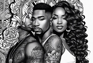 Dejuan & Jeshonda 
est. 2024
written in cursive tattoo idea
