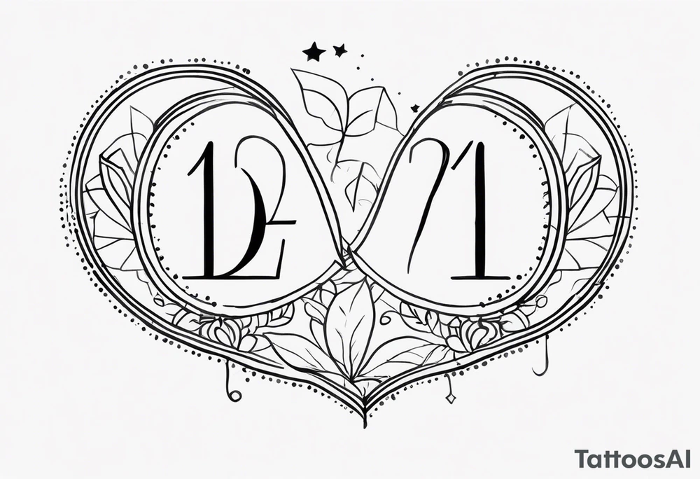 Dates 21.05.72 and 08.10.67 tattoo idea