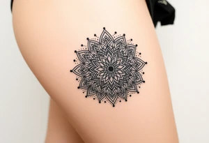 intricate mandala tattoo idea