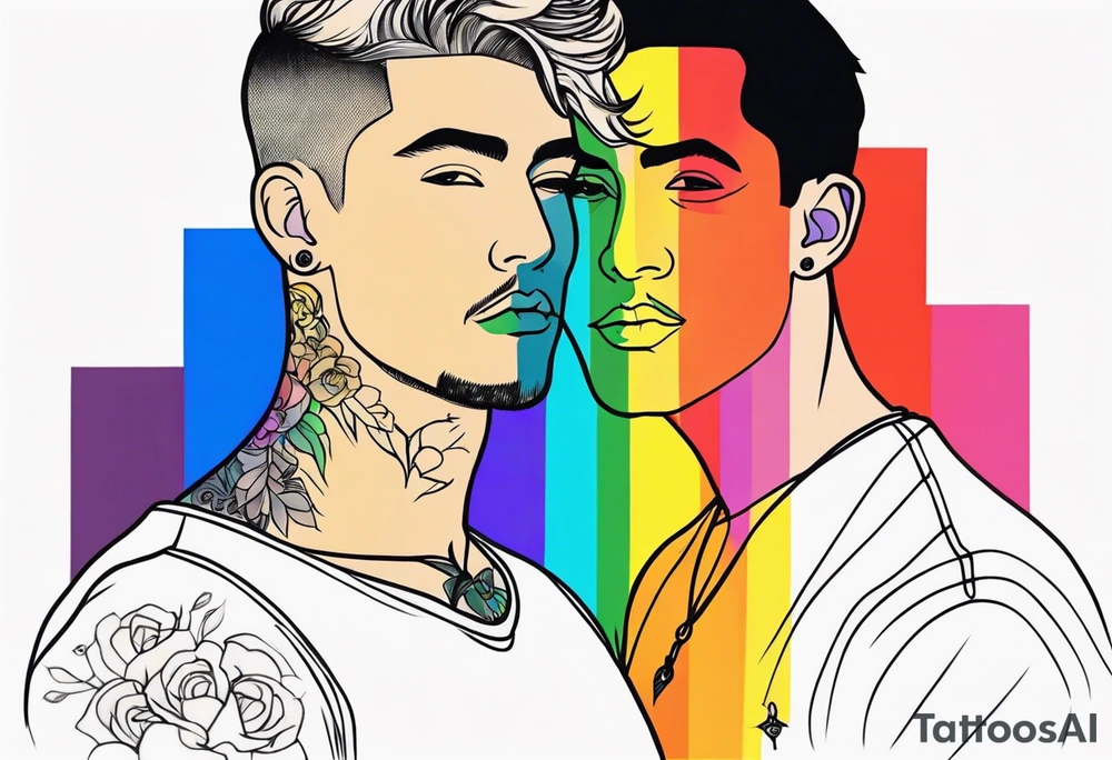 Homosexual men tattoo idea