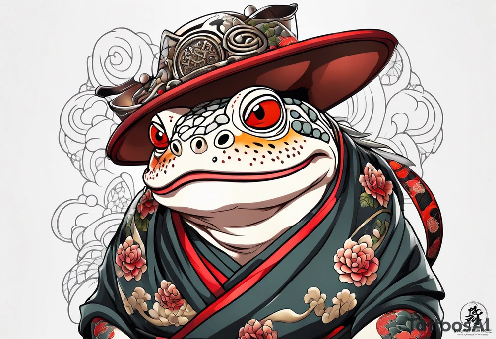 Jiraiya Naruto Gamakichi toad tattoo idea