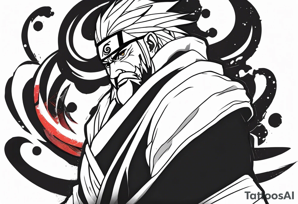 Sage mode jiraiya from the anime naruto tattoo idea