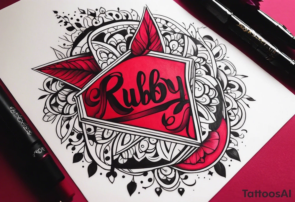 Ruby 🐾 tattoo idea