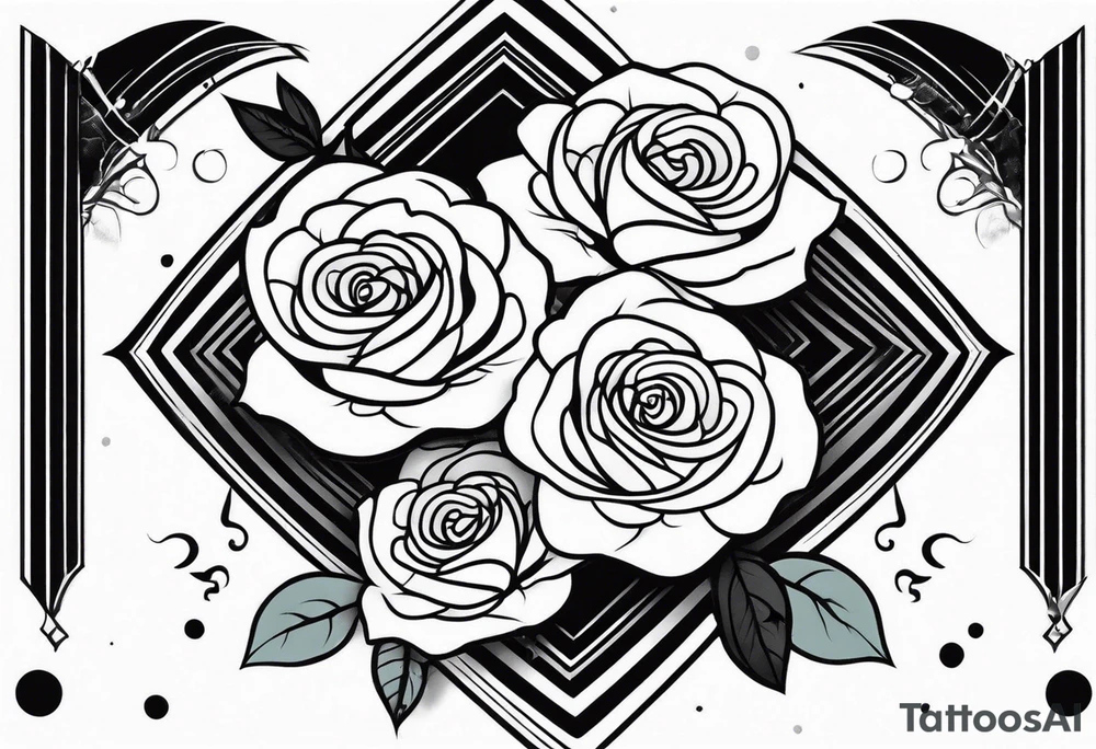 Arm tattoo with roses tattoo idea