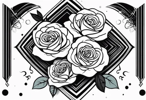 Arm tattoo with roses tattoo idea