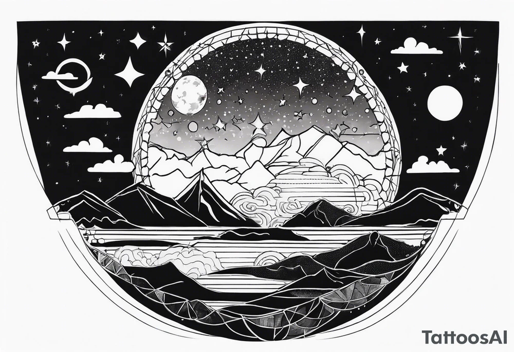 night Sky tattoo idea