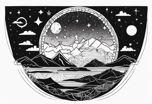 night Sky tattoo idea