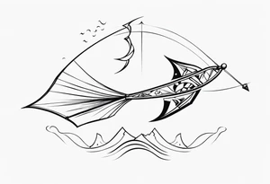 fighting kite tattoo idea