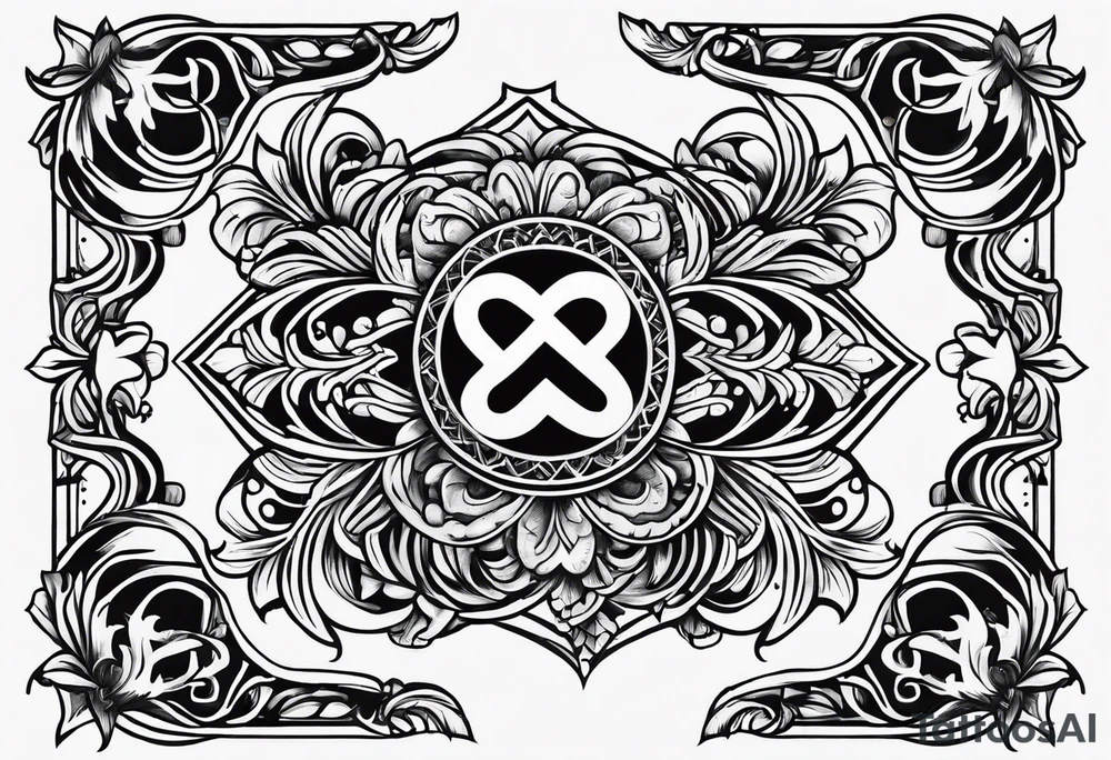 Honor Love Respect with Clover tattoo idea
