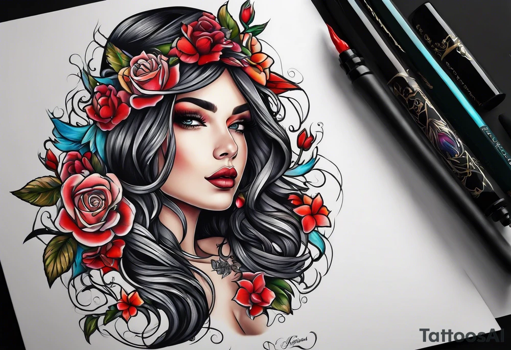 Addison, December, Yuba City tattoo idea