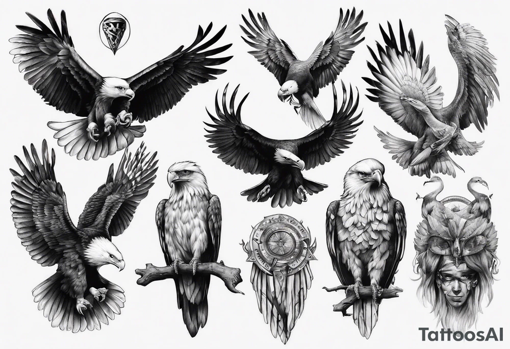 aigle bicéphale tattoo idea