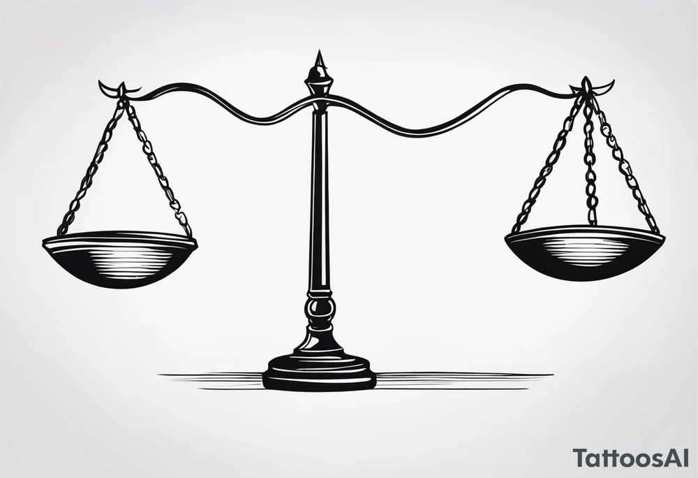 Tipping the scales tattoo idea