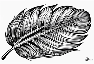 Wild turkey tail feather tattoo idea