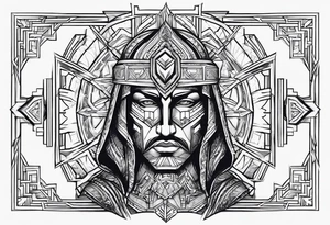 god give a force to a broken man tattoo idea