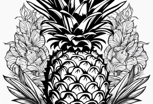 Pineapple tattoo idea