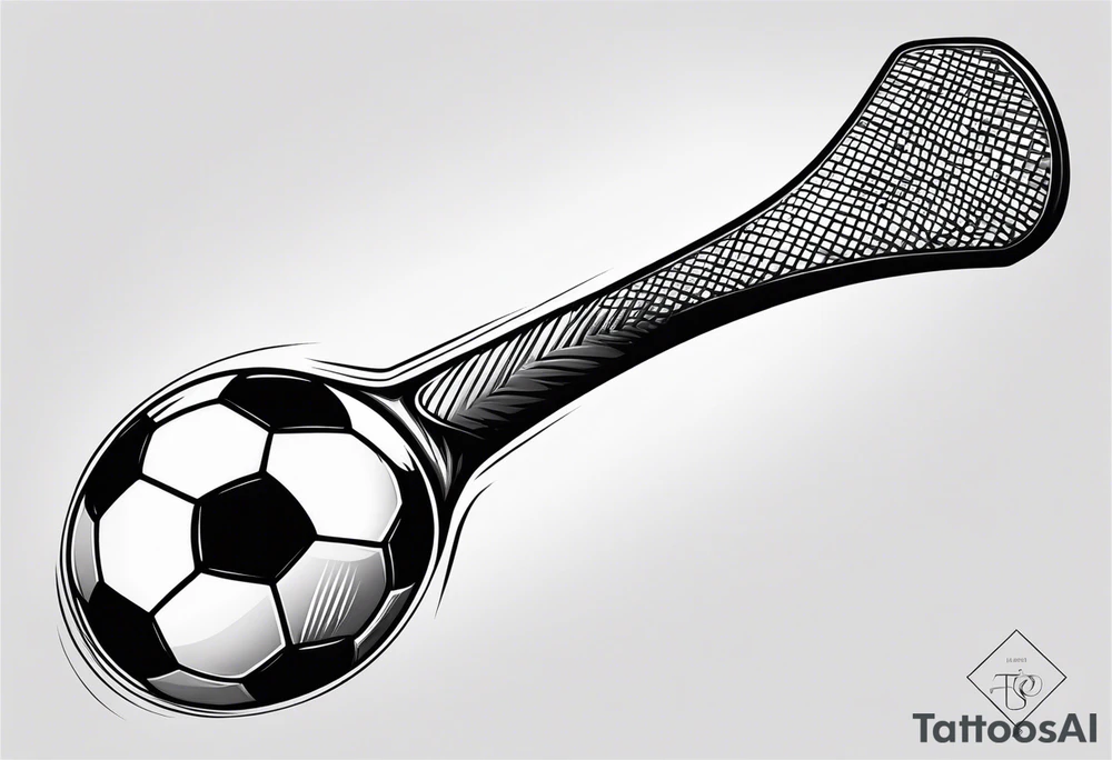 Soccer stick tatoo tattoo idea