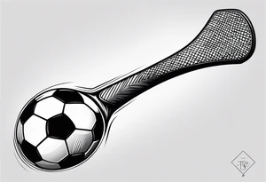 Soccer stick tatoo tattoo idea