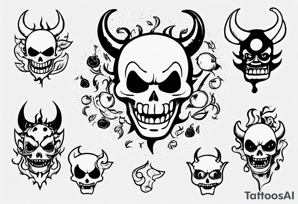 devil fruit one piece tattoo idea