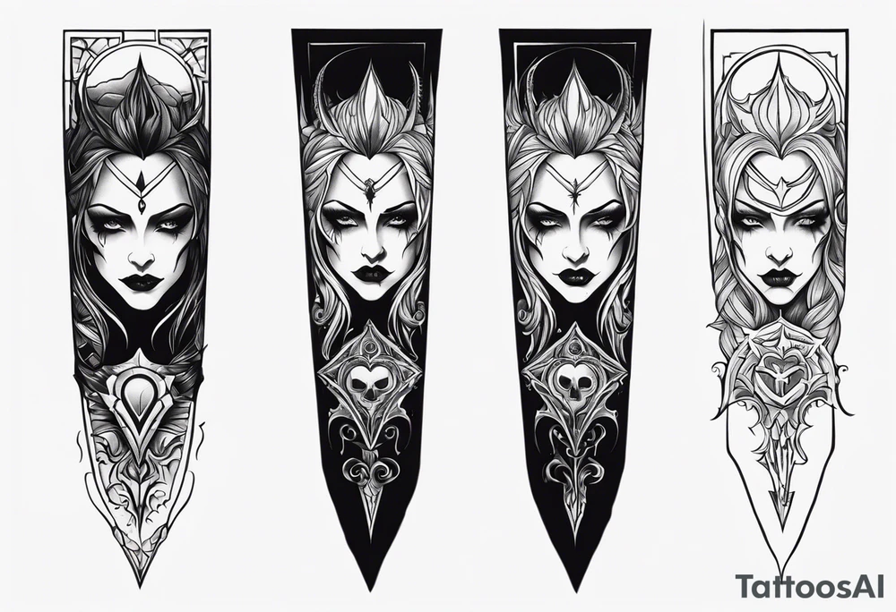 Vampire forearm tattoo design tattoo idea