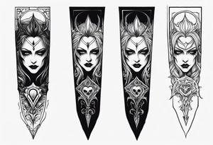Vampire forearm tattoo design tattoo idea