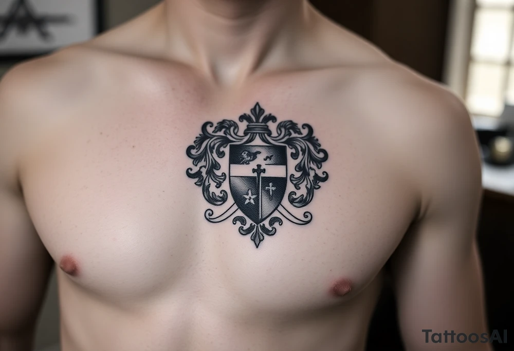 Smith, Irish family crest.
Full chest tattoo idea tattoo idea
