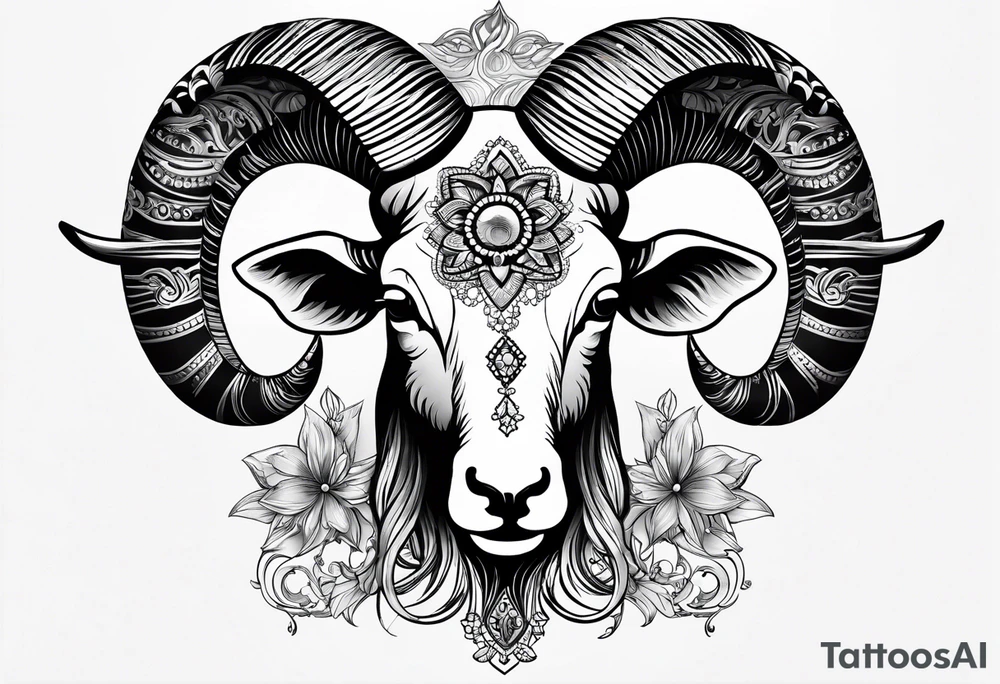 tattoo for my niece haven, she is an Aries tattoo idea
