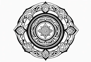 Rebirth symbol. Dharma chakra tattoo idea