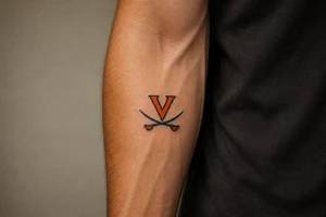 UVA crossed sabres tattoo idea