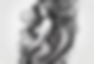 Octopus looking up at a mermaid in the ocean wrap around entire bottom of lower leg. tattoo idea